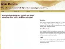 Tablet Screenshot of irinadesigns.com